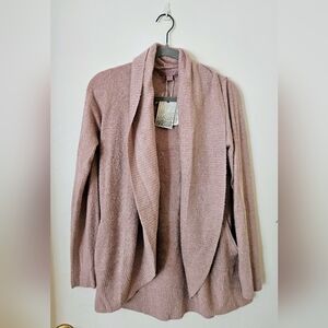 NWT BAREFOOT DREAMS CARDI SOFT PINK SIZE S